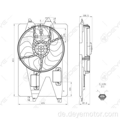 Neuankömmling Kühlerkühlungslüftermotor für Mondeo